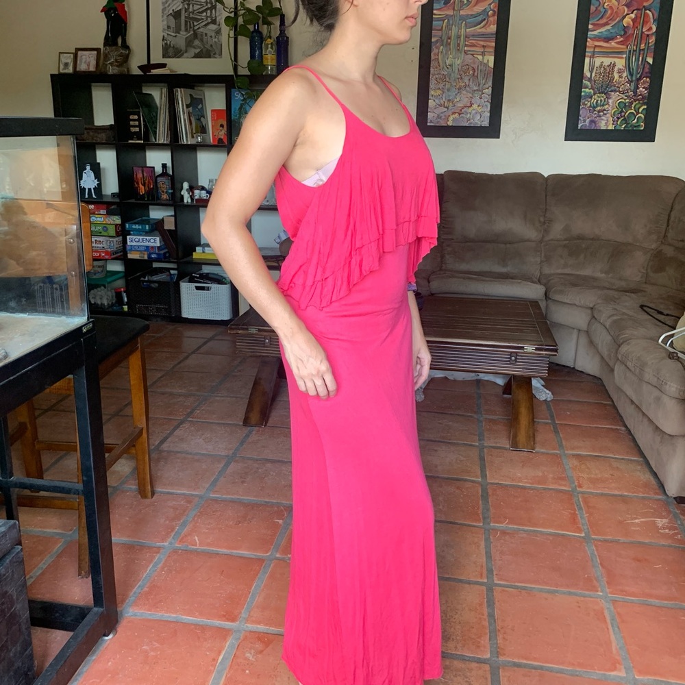 Open back long summer dress